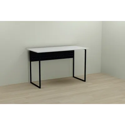 Компьютерный стол Ferrum-decor Майк 75x120x70 черный ДСП Белое 16мм