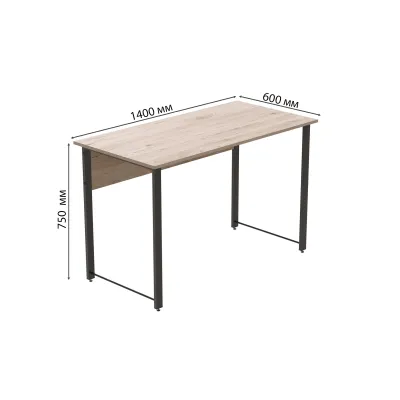 Комп'ютерний стіл Ferrum-decor Курт 75x140x60 чорний ДСП Дуб Сан-Маріно 16мм Комп'ютерний стіл Ferrum-decor Курт 75x140x60 чорний ДСП Дуб Сан-Маріно 16мм