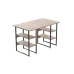 Компьютерный стол Ferrum-decor Карэн 75x120x60 черный ДСП Дуб Сан-Марино 16мм