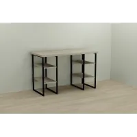 Комп'ютерний стіл Ferrum-decor Карен 75x120x60 чорний ДСП Дуб Сонома 32мм