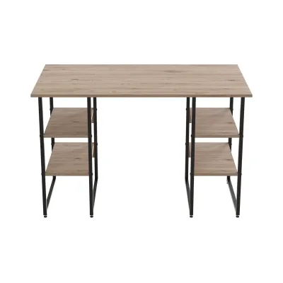 Комп'ютерний стіл Ferrum-decor Карен 75x120x70 чорний ДСП Дуб Сан-Маріно 32мм