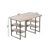 Компьютерный стол Ferrum-decor Карэн 75x140x70 черный ДСП Дуб Сан-Марино 32мм