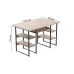 Компьютерный стол Ferrum-decor Тим 75x120x60 черный ДСП Дуб Сан-Марино 16мм