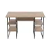 Компьютерный стол Ferrum-decor Тим 75x120x60 черный ДСП Дуб Сан-Марино 16мм
