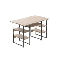 Компьютерный стол Ferrum-decor Тим 75x120x60 черный ДСП Дуб Сан-Марино 32мм Компьютерный стол Ferrum-decor Тим 75x120x60 черный ДСП Дуб Сан-Марино 32мм