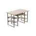 Комп'ютерний стіл Ferrum-decor Тім 75x120x70 чорний ДСП Дуб Сан-Маріно 16мм