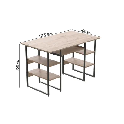 Комп'ютерний стіл Ferrum-decor Тім 75x120x70 чорний ДСП Дуб Сан-Маріно 32мм Комп'ютерний стіл Ferrum-decor Тім 75x120x70 чорний ДСП Дуб Сан-Маріно 32мм