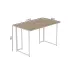 Компьютерный стол Ferrum-decor Ханна 75x100x60 белый ДСП Дуб Сан-Марино 16мм