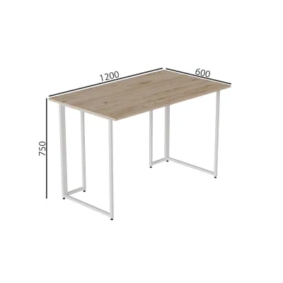Компьютерный стол Ferrum-decor Ханна 75x100x60 белый ДСП Дуб Сан-Марино 32мм Компьютерный стол Ferrum-decor Ханна 75x100x60 белый ДСП Дуб Сан-Марино 32мм