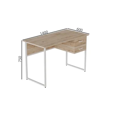 Комп'ютерний стіл Ferrum-decor Дакота 75x140x60 білий ДСП Дуб Сан-Маріно 16мм Комп'ютерний стіл Ferrum-decor Дакота 75x140x60 білий ДСП Дуб Сан-Маріно 16мм