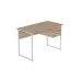 Комп'ютерний стіл Ferrum-decor Дакота 75x140x60 білий ДСП Дуб Сан-Маріно 16мм