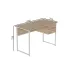Комп'ютерний стіл Ferrum-decor Дакота 75x120x70 білий ДСП Дуб Сан-Маріно 16мм