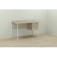 Комп'ютерний стіл Ferrum-decor Дакота 75x120x70 білий ДСП Дуб Сонома 32мм