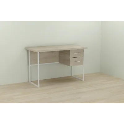 Комп'ютерний стіл Ferrum-decor Дакота 75x140x70 білий ДСП Дуб Сонома 32мм