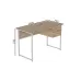 Компьютерный стол Ferrum-decor Дакота 75x140x70 белый ДСП Дуб Сан-Марино 32мм