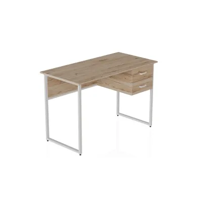 Комп'ютерний стіл Ferrum-decor Дакота 75x140x70 білий ДСП Дуб Сан-Маріно 32мм