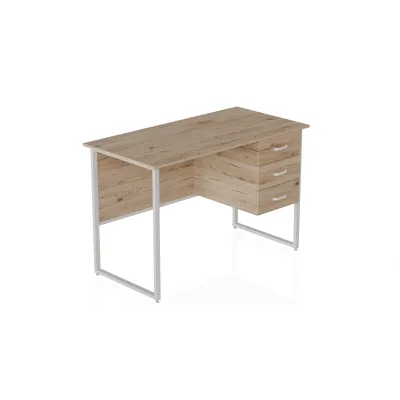 Компьютерный стол Ferrum-decor Гарри 75x120x60 белый ДСП Дуб Сан-Марино 32мм Компьютерный стол Ferrum-decor Гарри 75x120x60 белый ДСП Дуб Сан-Марино 32мм
