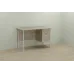 Комп'ютерний стіл Ferrum-decor Гаррі 75x140x60 білий ДСП Дуб Сонома 16мм