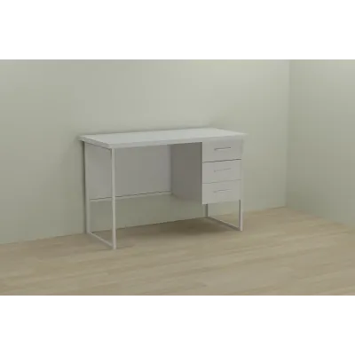 Компьютерный стол Ferrum-decor Гарри 75x120x70 белый ДСП Белое 32мм Компьютерный стол Ferrum-decor Гарри 75x120x70 белый ДСП Белое 32мм