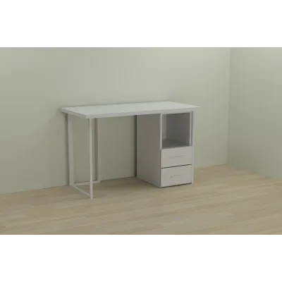 Компьютерный стол Ferrum-decor Отто 75x120x60 белый ДСП Белое 32мм Компьютерный стол Ferrum-decor Отто 75x120x60 белый ДСП Белое 32мм