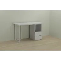Комп'ютерний стіл Ferrum-decor Отто 75x140x60 білий ДСП Біле 32мм Комп'ютерний стіл Ferrum-decor Отто 75x140x60 білий ДСП Біле 32мм