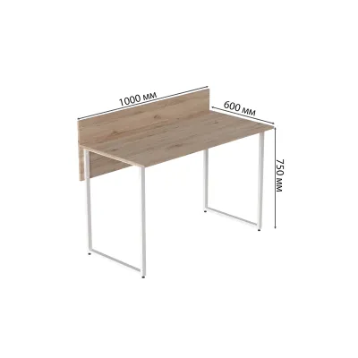 Комп'ютерний стіл Ferrum-decor Скай 75x100x60 білий ДСП Дуб Сан-Маріно 32мм Комп'ютерний стіл Ferrum-decor Скай 75x100x60 білий ДСП Дуб Сан-Маріно 32мм