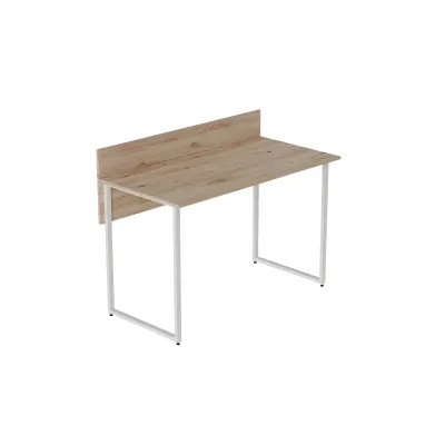 Компьютерный стол Ferrum-decor Скай 75x120x60 белый ДСП Дуб Сан-Марино 32мм