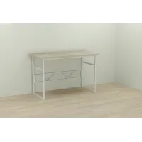 Компьютерный стол Ferrum-decor Раян 75x100x60 белый ДСП Дуб Сонома 32мм