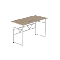 Компьютерный стол Ferrum-decor Раян 75x100x60 белый ДСП Дуб Сан-Марино 32мм