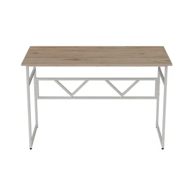 Компьютерный стол Ferrum-decor Раян 75x120x60 белый ДСП Дуб Сан-Марино 16мм