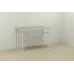 Комп'ютерний стіл Ferrum-decor Райан 75x140x60 білий ДСП Дуб Сонома 16мм