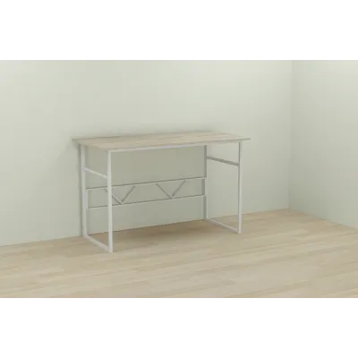 Компьютерный стол Ferrum-decor Раян 75x120x70 белый ДСП Дуб Сонома 16мм