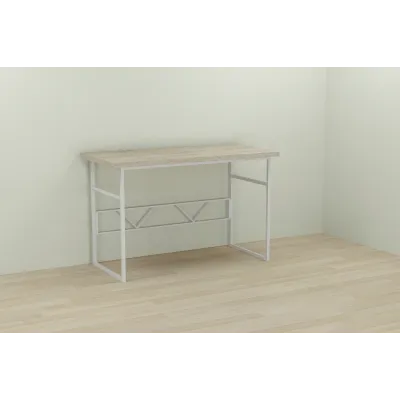 Компьютерный стол Ferrum-decor Раян 75x120x70 белый ДСП Дуб Сонома 32мм