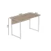 Комп'ютерний стіл Ferrum-decor Коді 75x100x60 білий ДСП Дуб Сан-Маріно 32мм