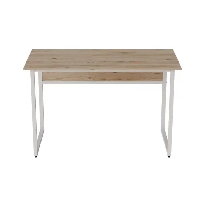 Комп'ютерний стіл Ferrum-decor Коді 75x100x60 білий ДСП Дуб Сан-Маріно 32мм