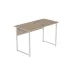 Комп'ютерний стіл Ferrum-decor Коді 75x120x60 білий ДСП Дуб Сан-Маріно 32мм