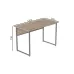 Комп'ютерний стіл Ferrum-decor Коді 75x120x70 білий ДСП Дуб Сан-Маріно 32мм