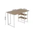 Компьютерный стол Ferrum-decor Кевин 75x100x60 белый ДСП Дуб Сан-Марино 16мм