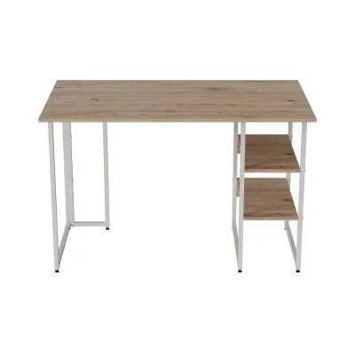 Компьютерный стол Ferrum-decor Кевин 75x100x60 белый ДСП Дуб Сан-Марино 32мм