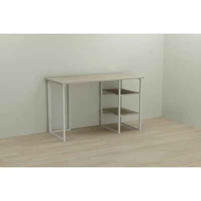 Комп'ютерний стіл Ferrum-decor Кевін 75x120x60 білий ДСП Дуб Сонома 16мм Комп'ютерний стіл Ferrum-decor Кевін 75x120x60 білий ДСП Дуб Сонома 16мм