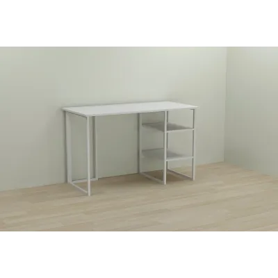 Компьютерный стол Ferrum-decor Кевин 75x100x70 белый ДСП Белое 16мм Компьютерный стол Ferrum-decor Кевин 75x100x70 белый ДСП Белое 16мм