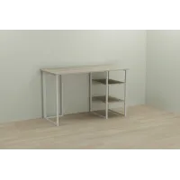 Компьютерный стол Ferrum-decor Кевин 75x100x70 белый ДСП Дуб Сонома 16мм