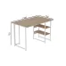 Комп'ютерний стіл Ferrum-decor Кевін 75x140x70 білий ДСП Дуб Сан-Маріно 16мм