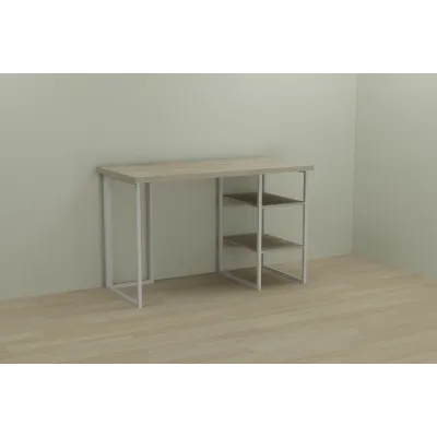 Комп'ютерний стіл Ferrum-decor Кевін 75x140x70 білий ДСП Дуб Сонома 32мм Комп'ютерний стіл Ferrum-decor Кевін 75x140x70 білий ДСП Дуб Сонома 32мм