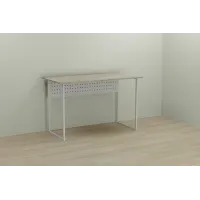 Комп'ютерний стіл Ferrum-decor Майк 75x100x60 білий ДСП Дуб Сонома 16мм Комп'ютерний стіл Ferrum-decor Майк 75x100x60 білий ДСП Дуб Сонома 16мм
