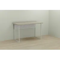 Комп'ютерний стіл Ferrum-decor Майк 75x100x70 білий ДСП Дуб Сонома 32мм Комп'ютерний стіл Ferrum-decor Майк 75x100x70 білий ДСП Дуб Сонома 32мм