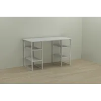 Компьютерный стол Ferrum-decor Карэн 75x120x60 белый ДСП Белое 16мм Компьютерный стол Ferrum-decor Карэн 75x120x60 белый ДСП Белое 16мм