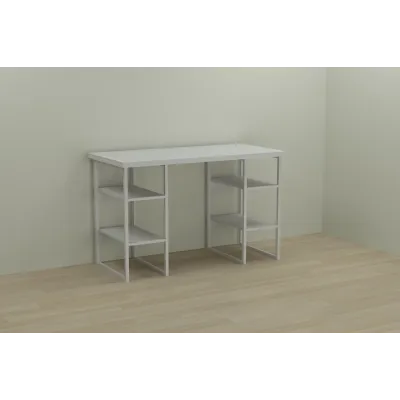 Компьютерный стол Ferrum-decor Карэн 75x120x70 белый ДСП Белое 32мм