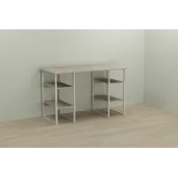 Комп'ютерний стіл Ferrum-decor Тім 75x120x60 білий ДСП Дуб Сонома 16мм