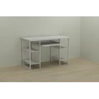 Комп'ютерний стіл Ferrum-decor Тім 75x140x60 білий ДСП Біле 32мм Комп'ютерний стіл Ferrum-decor Тім 75x140x60 білий ДСП Біле 32мм